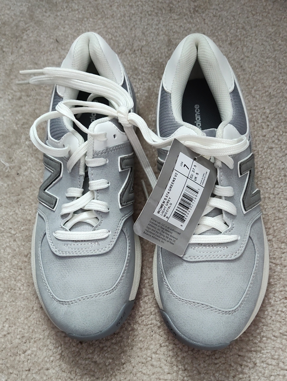 New Balance Light Gray and White Golf Sneaker